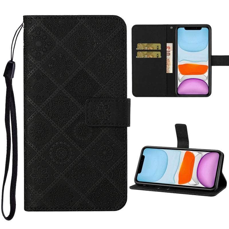 Casebuddy Leather Flip Wallet Galaxy A34 Floral Case