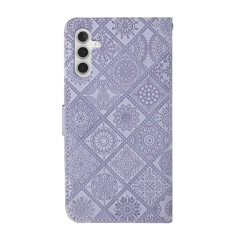 Casebuddy Leather Flip Wallet Galaxy A54 Floral Case