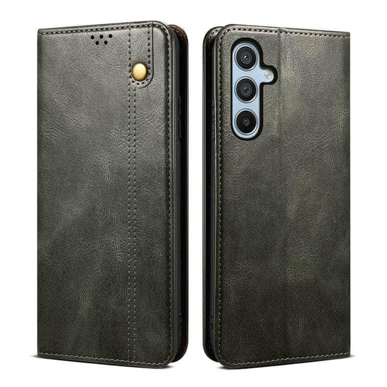 Casebuddy Luxury Galaxy A24 Vegan Leather Magnet Book