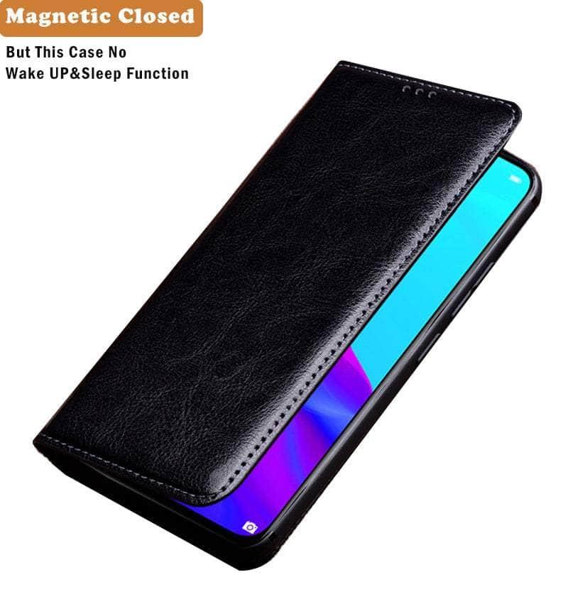 Casebuddy Luxury Real Leather iPhone 15 Plus Wallet Case