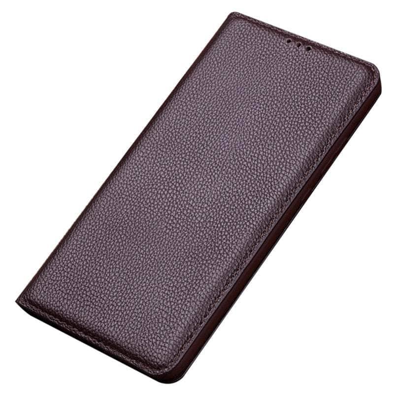 Casebuddy Luxury Real Leather iPhone 15 Wallet Case