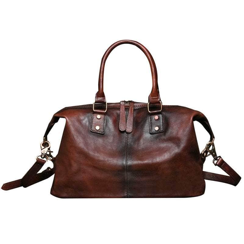 Casebuddy coffee Nesitu Genuine Leather Women Handbag