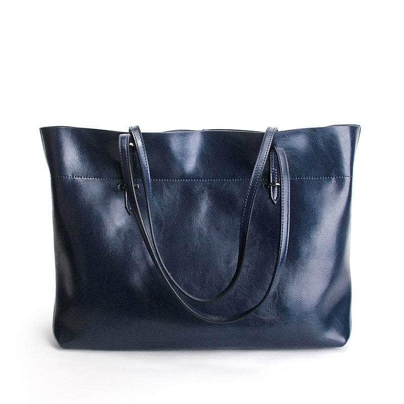 Casebuddy blue Nesitu Women Real Leather Shoulder Bag