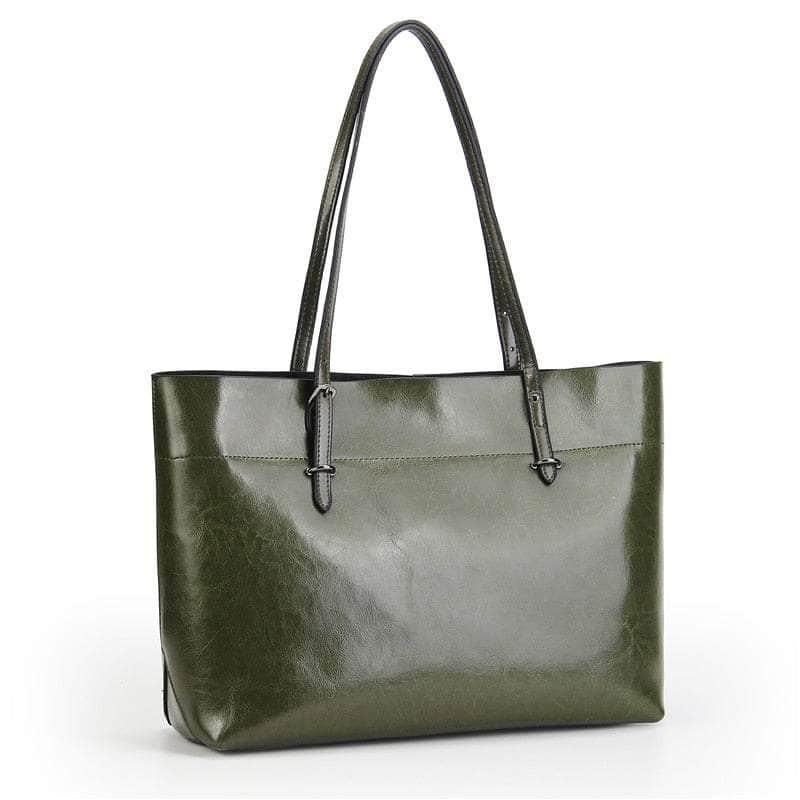 Casebuddy green Nesitu Women Real Leather Shoulder Bag