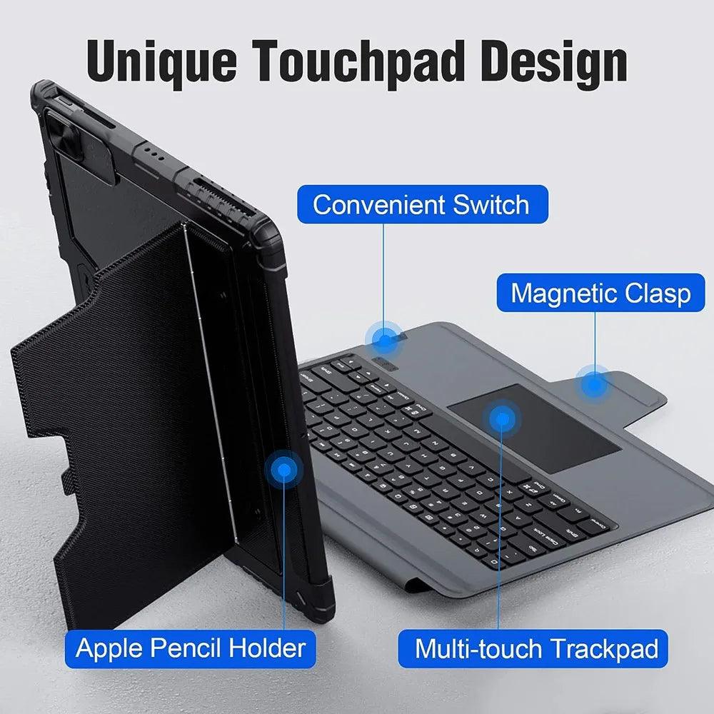 NILLKIN Magic Keyboard iPad Air 11 2024 Bluetooth Case - CaseBuddy Australia