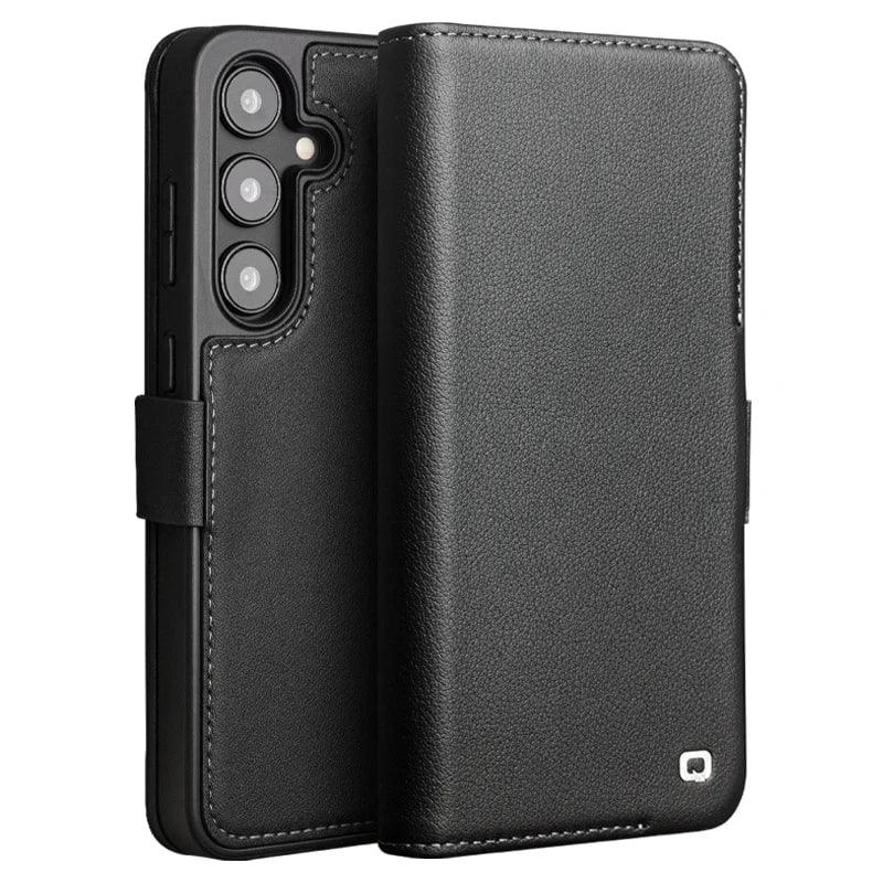 Casebuddy Qialino Galaxy S24 Plus Genuine Leather Flip Cover