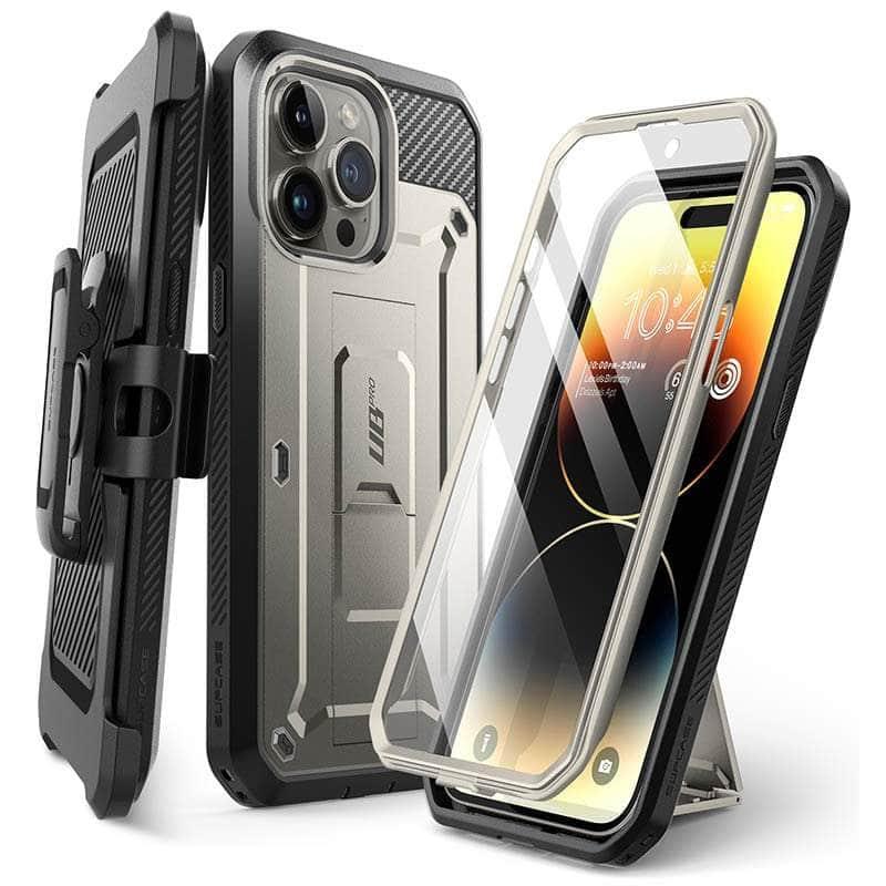 Casebuddy TiGray / PC + TPU SUPCASE iPhone 15 Pro UB Rugged Heavy Duty Case