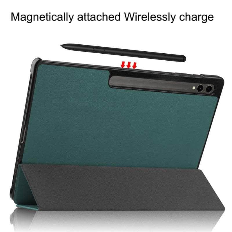 Casebuddy Tab S9 Ultra Trifold Magnetic Leather Stand