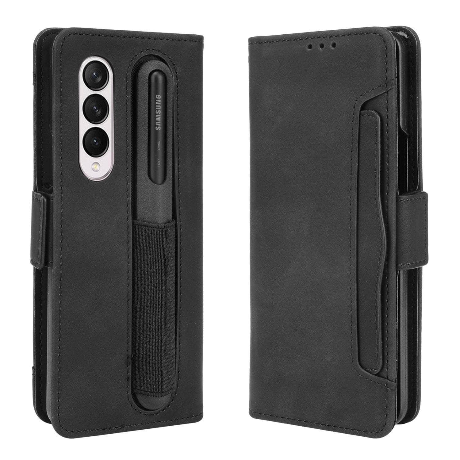 Casebuddy Vegan Leather Galaxy Z Fold 5 Pen Slot Case