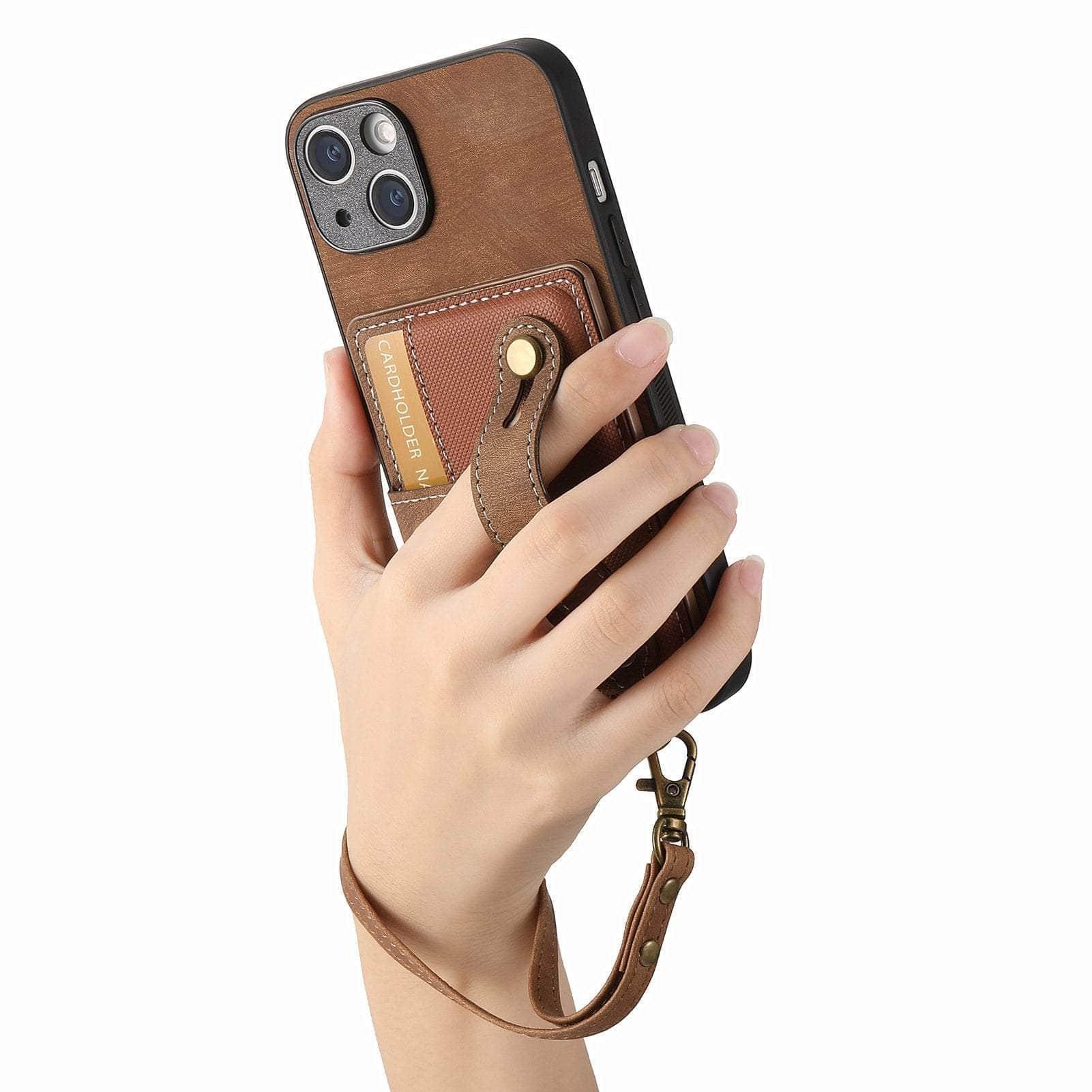 Casebuddy Vegan Leather iPhone 15 Plus Wallet Case