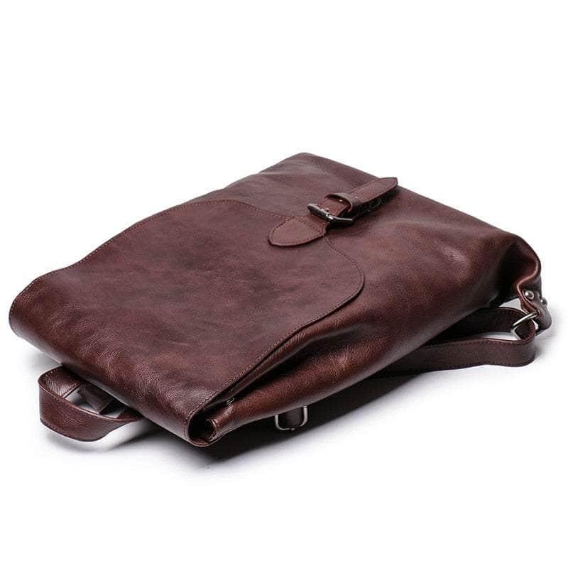 Casebuddy Vintage Full Grain Genuine Leather Backpack