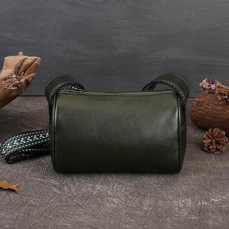 Vintage Genuine Leather Small Shoulder Messenger Bag