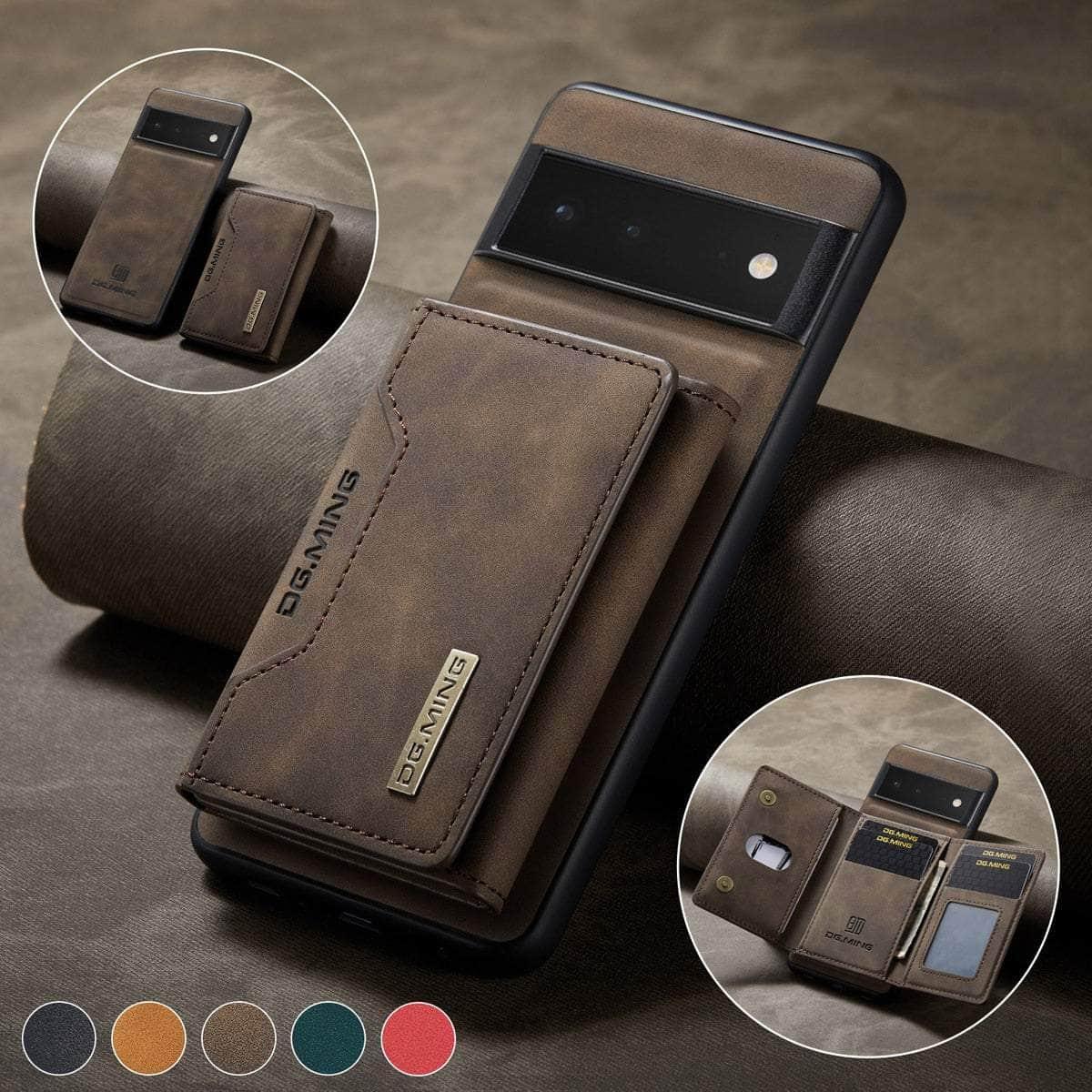 2 in 1 Detachable Pixel 6 Pro Card Pocket Wallet