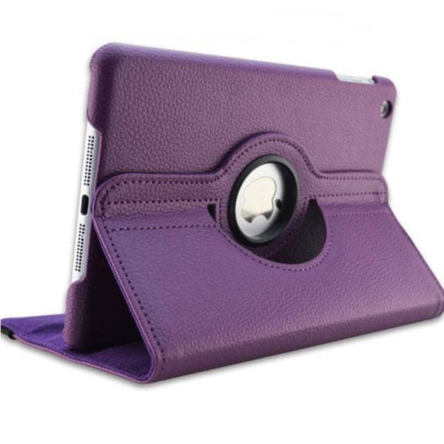 360 Degree Rotating Leather Look Smart Shell Case iPad mini 5 2019