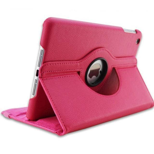 360 Degree Rotating Leather Look Smart Shell Case iPad mini 5 2019