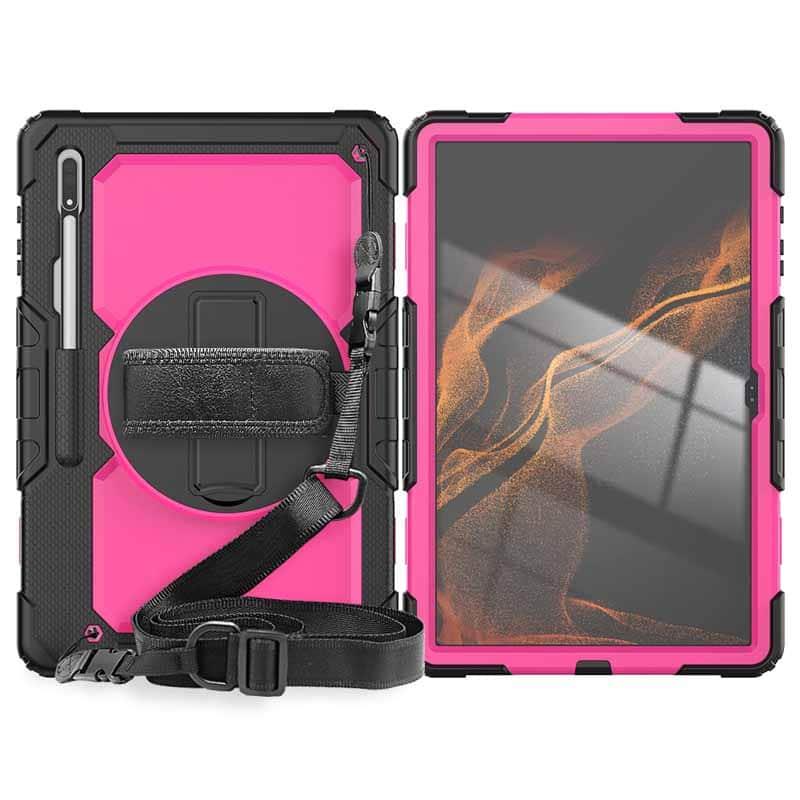 360 Rotating Galaxy Tab S8 Ultra 2022 X900 Rugged Case