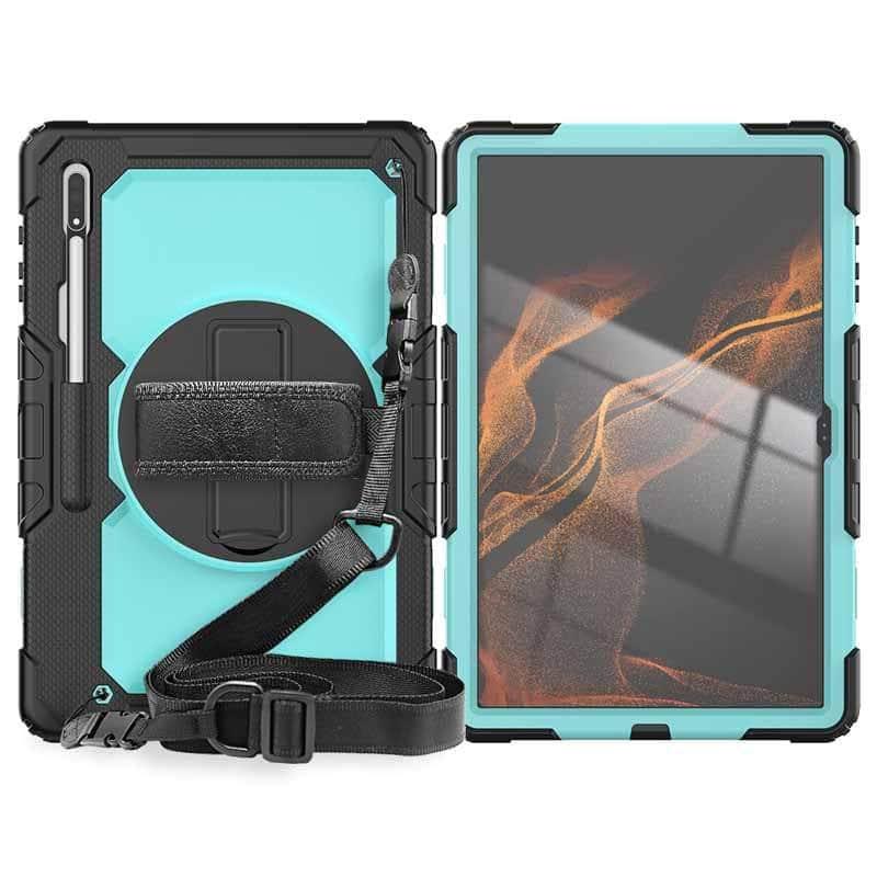 360 Rotating Galaxy Tab S8 Ultra 2022 X900 Rugged Case