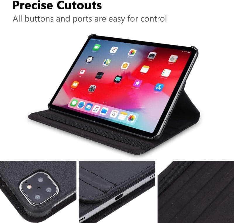 360 Rotating iPad Pro 12.9 2021 Leather Smart Case