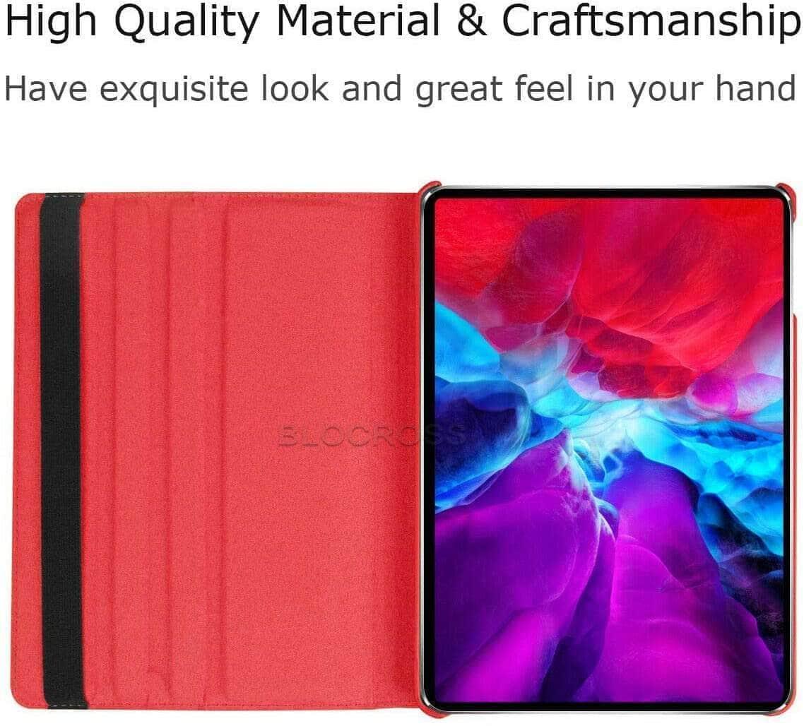 360 Rotating iPad Pro 12.9 2021 Leather Smart Case