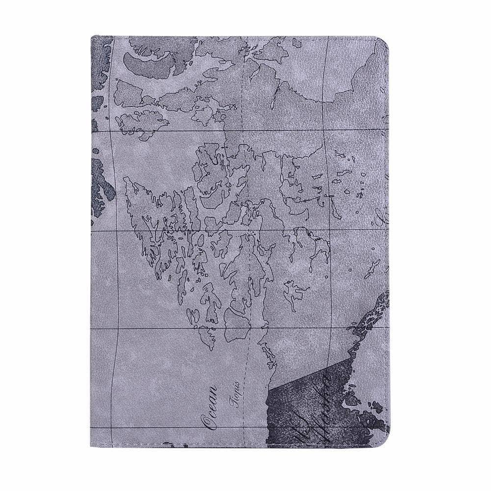 360 Rotating World Map Smart Tablet Case iPad Air 3 2019 A2152, A2123, A2154