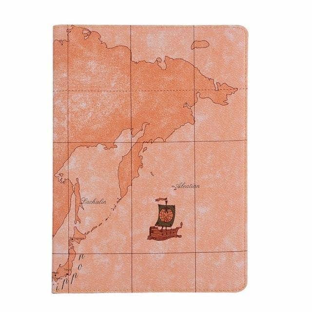 360 Rotating World Map Smart Tablet Case iPad Air 3 2019 A2152, A2123, A2154