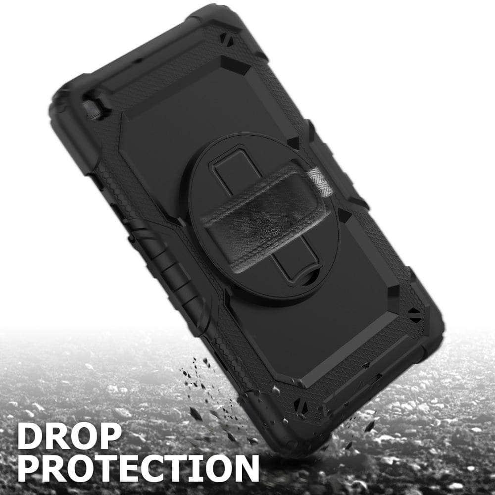 360 Rotation Hand Strap Kickstand Shockproof Silicone Tablet Case Galaxy Tab A 8 2019 T290 T295