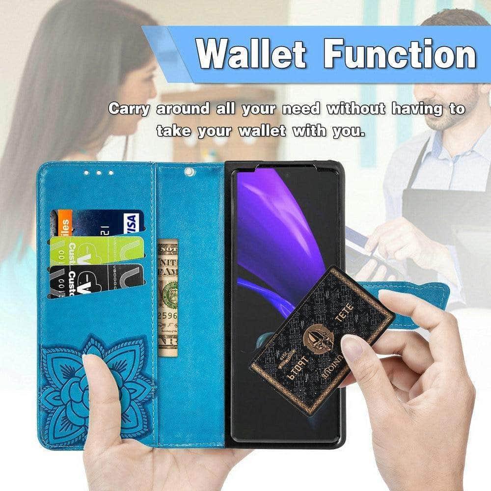 3D Butterfly Galaxy Z Fold 3 5G Wallet