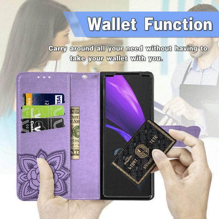 3D Butterfly Galaxy Z Fold 3 5G Wallet