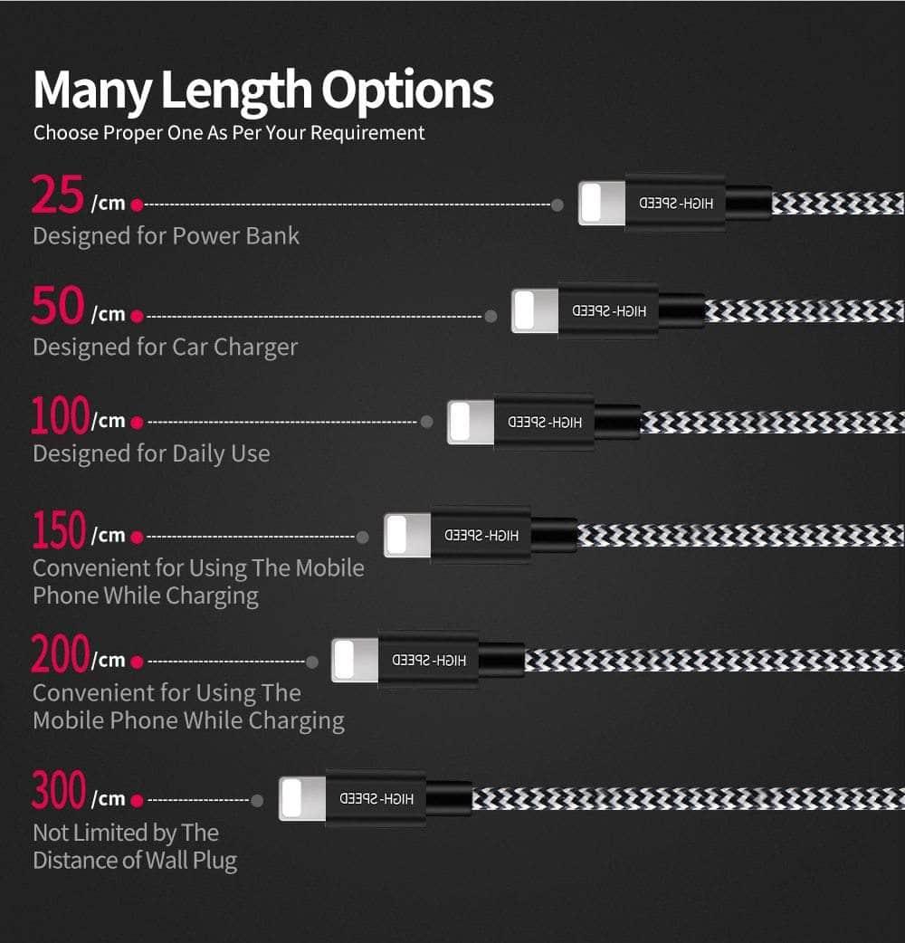 8 Pin USB Data Sync Charger Cable iPad Pro 11 12.9 2020