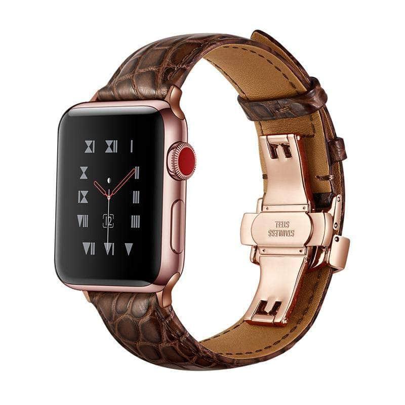 Alligator Look Leather Apple Watch 6 5 4 3 SE 44/42/40/38