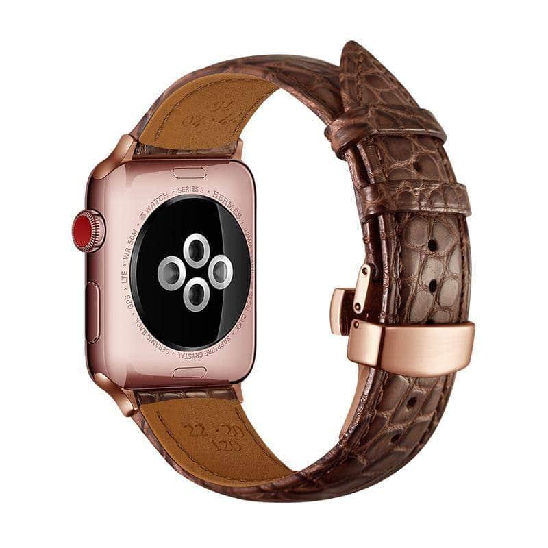 Alligator Look Leather Apple Watch 6 5 4 3 SE 44/42/40/38