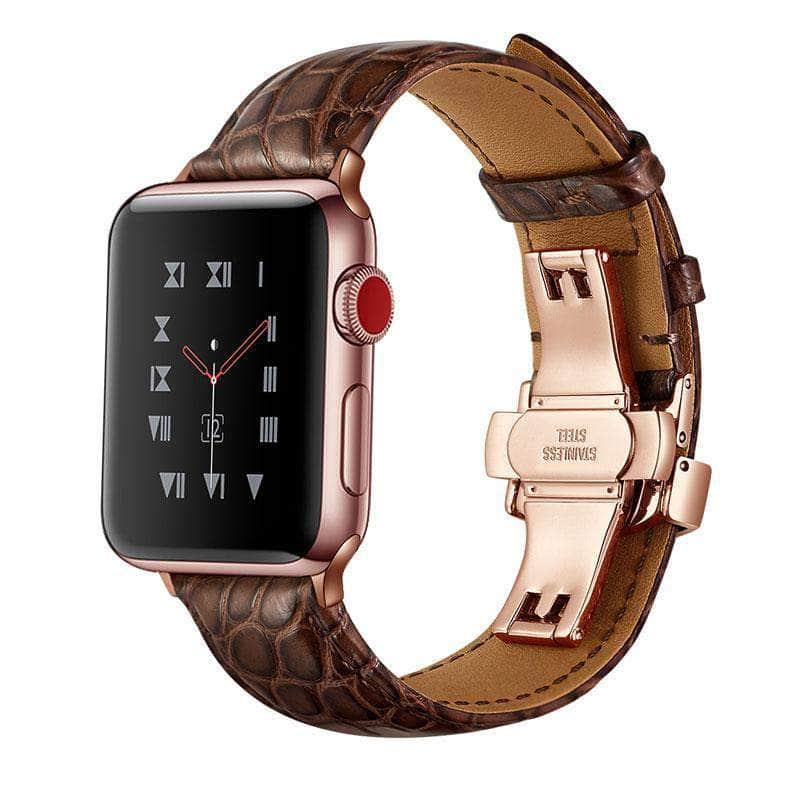 Alligator Look Leather Apple Watch 6 5 4 3 SE 44/42/40/38