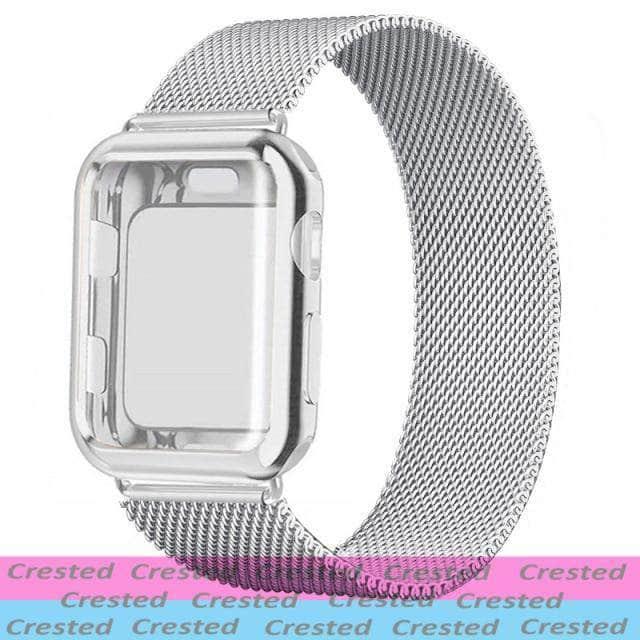 Apple Watch 6 5 4 3 SE 44/42/40/38 Metal Milanese Loop Band