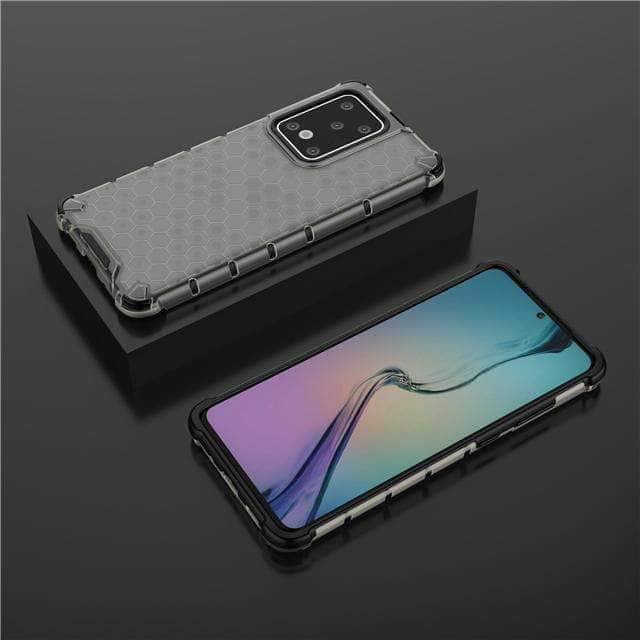 Armor Case Samsung S20+ S20 Ultra 5G Honeycomb Clear Phone Case Shockproof Back Cover