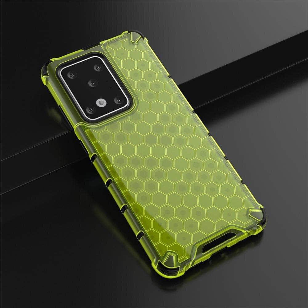 Armor Case Samsung S20+ S20 Ultra 5G Honeycomb Clear Phone Case Shockproof Back Cover