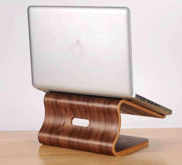 Birch Walnut Heat Radiating Laptop Desk Stand