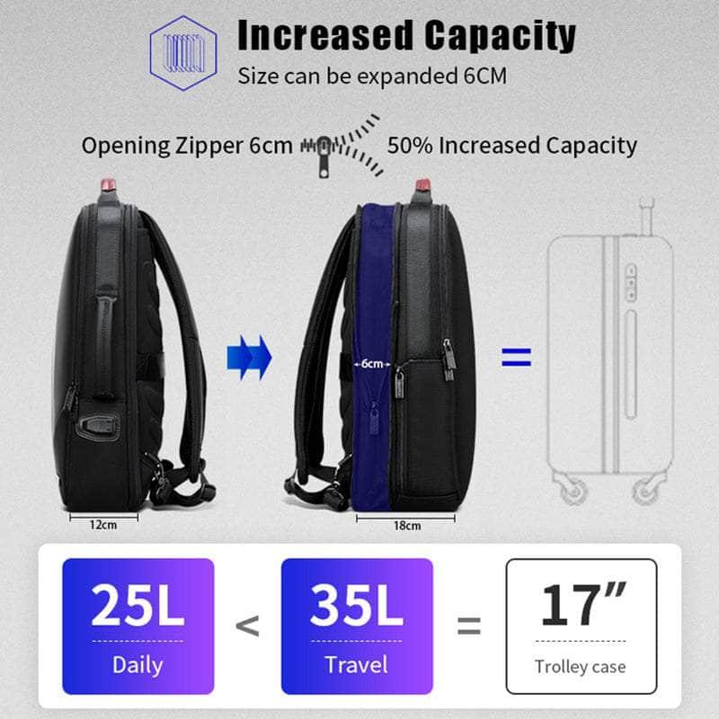 BOPAI Business USB Anti-Theft Computer Backpack