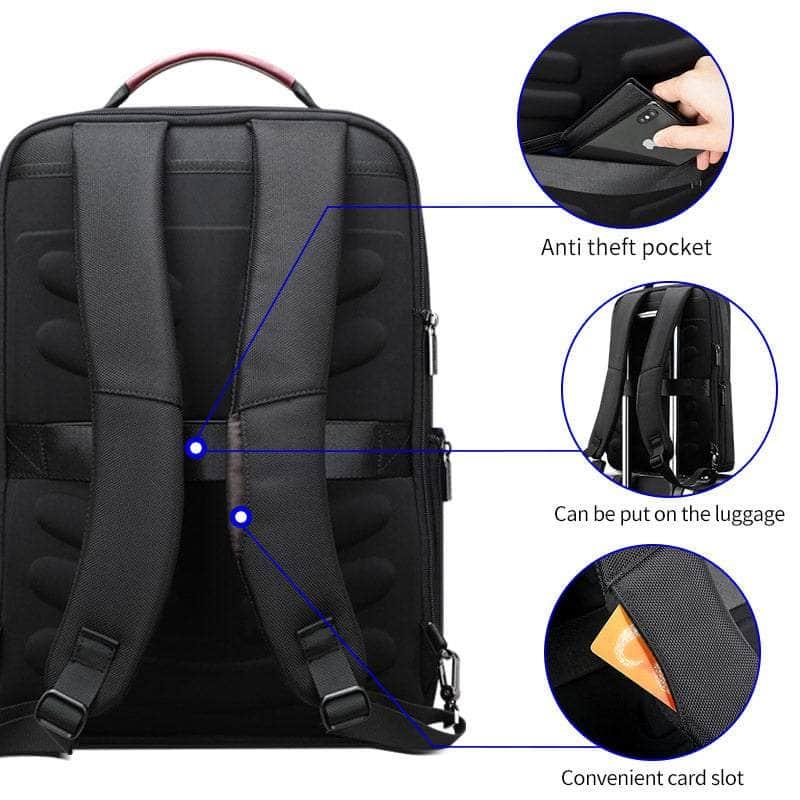 BOPAI Business USB Anti-Theft Computer Backpack