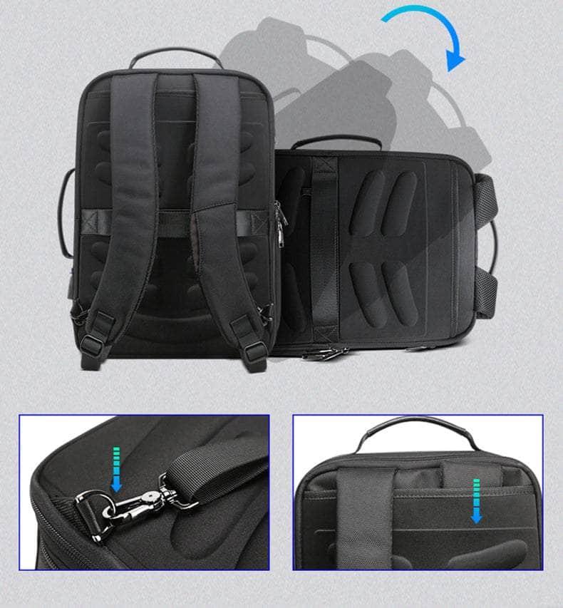 BOPAI Business USB Anti-Theft Computer Backpack