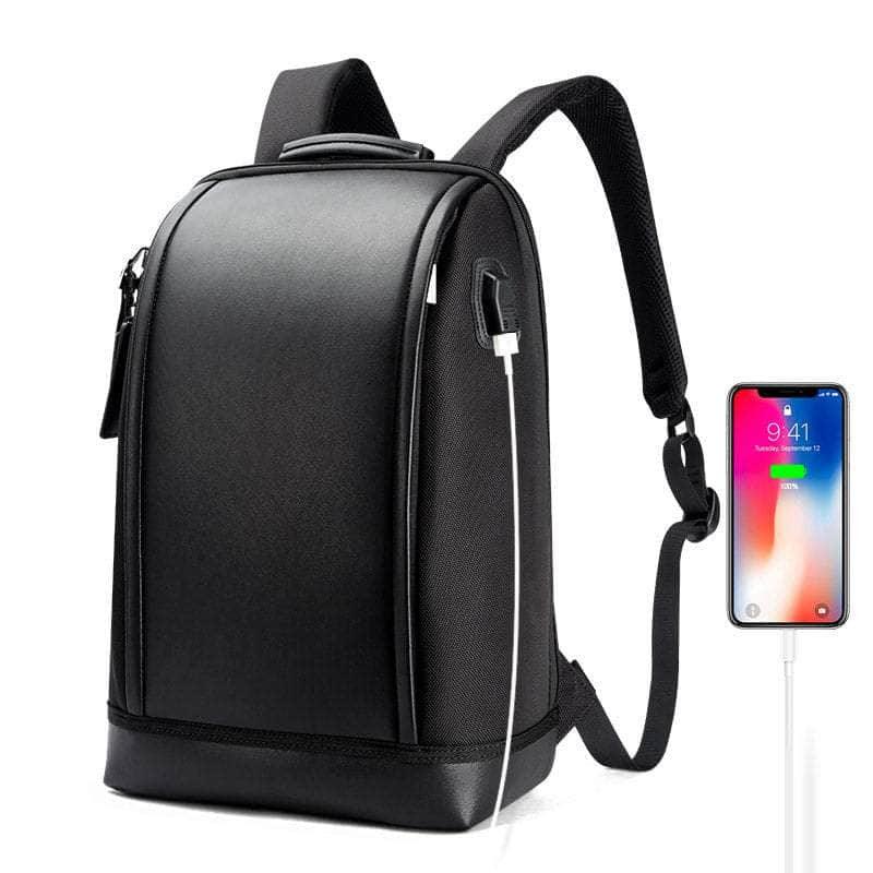 BOPAI Shell Shape Business Office Work USB Charge Shoulder Bag