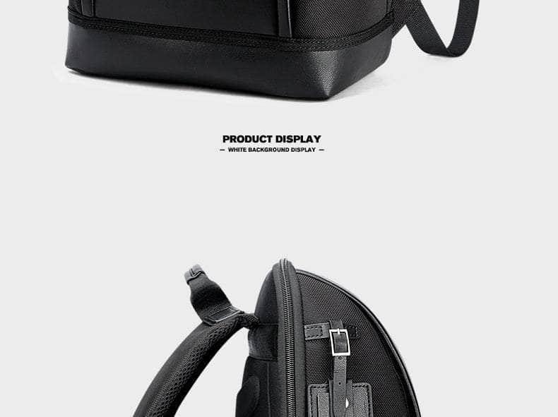 BOPAI Shell Shape Business Office Work USB Charge Shoulder Bag