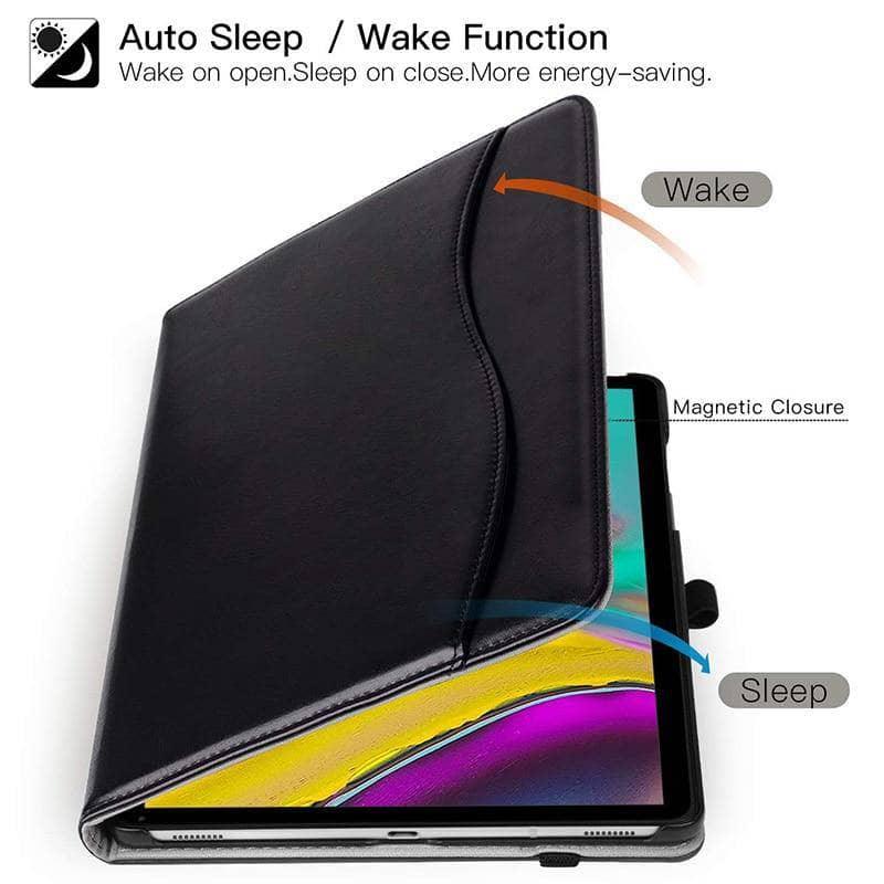 BOZHUORUI Galaxy Tab S5e 10.5 SM-T720 SM-T725 Leather Look Folding Stand Auto Wake/Sleep Cover