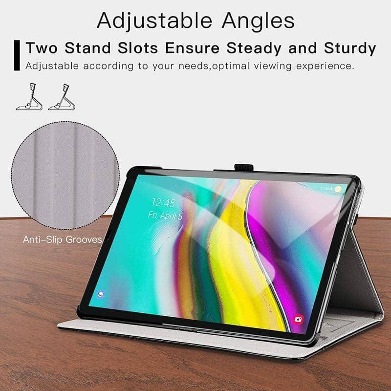 BOZHUORUI Galaxy Tab S5e 10.5 SM-T720 SM-T725 Leather Look Folding Stand Auto Wake/Sleep Cover