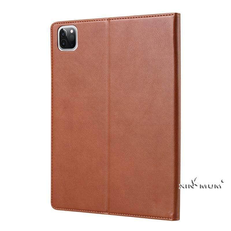 Business Flip Leather Case iPad Pro 11 12.9 2020 Pen Holder Card Slot