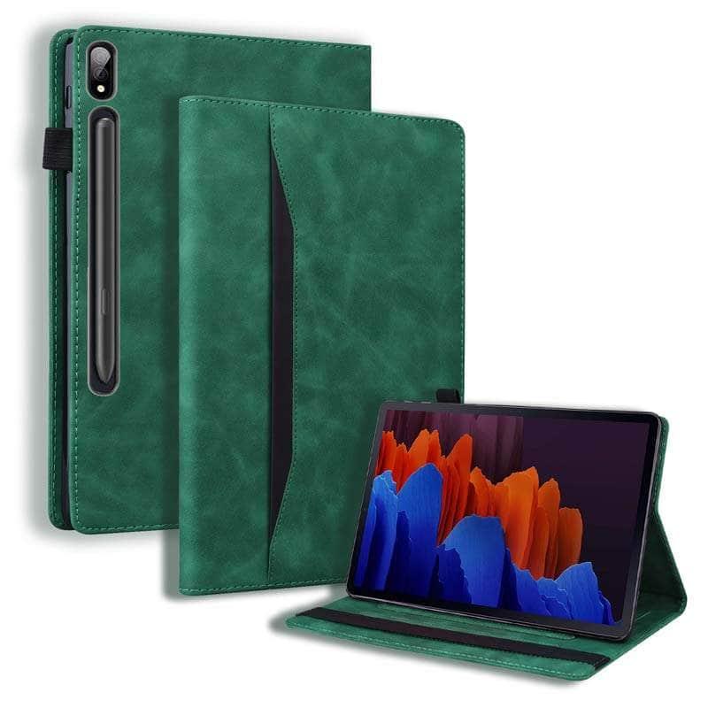 Business Galaxy Tab S8 Plus X800 PU Leather Wallet Stand