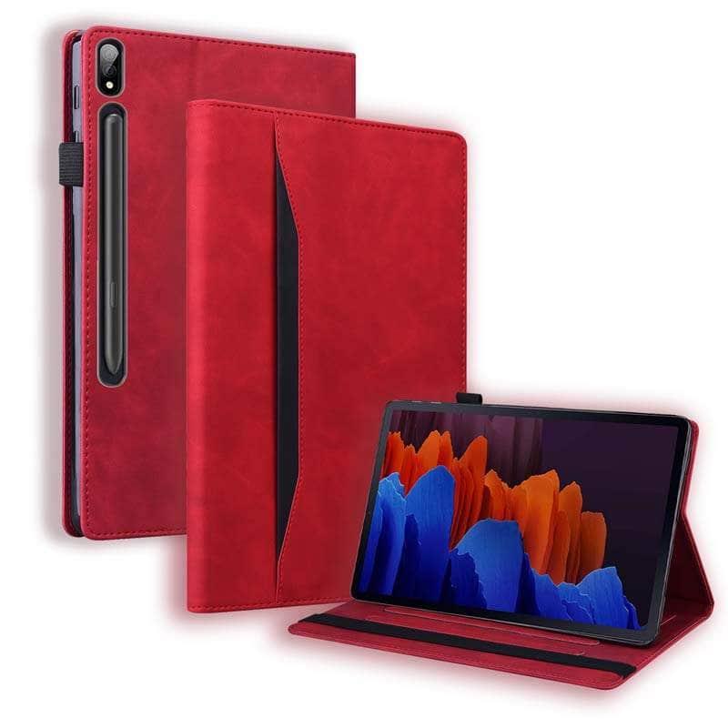 Business Galaxy Tab S8 Plus X800 PU Leather Wallet Stand