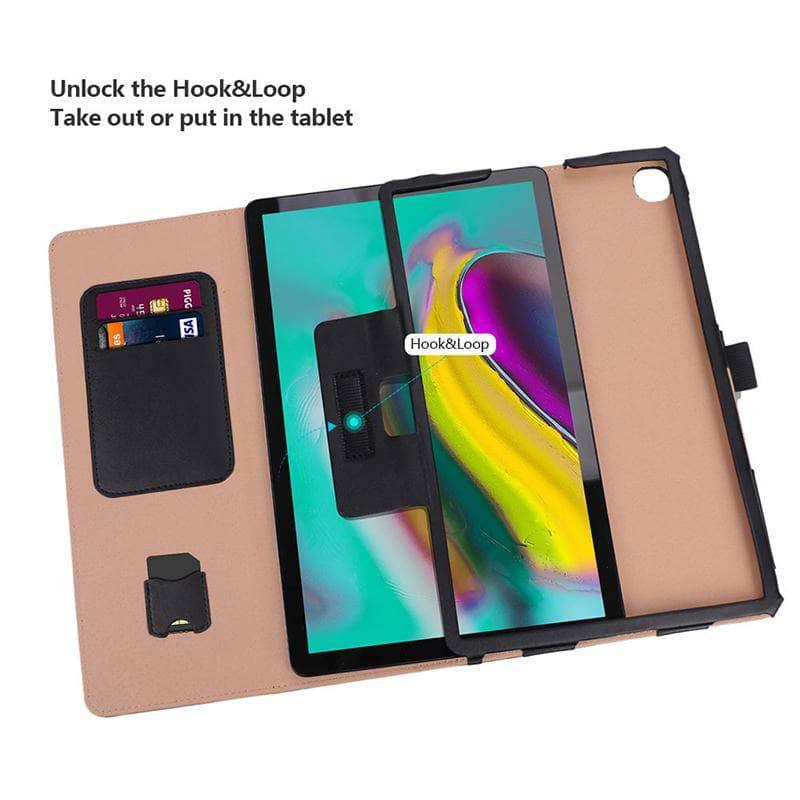 Business Hand Rest Cover Galaxy Tab S5e 10.5 SM-T720 SM-T725 Stand Holder Flip Protector