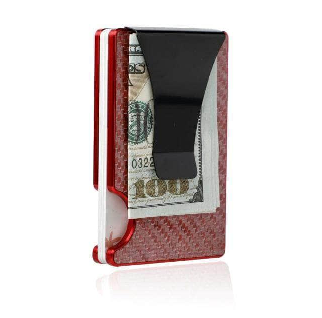 Carbon Fiber Card Holder Mini Slim Wallet RFID Magic Wallet