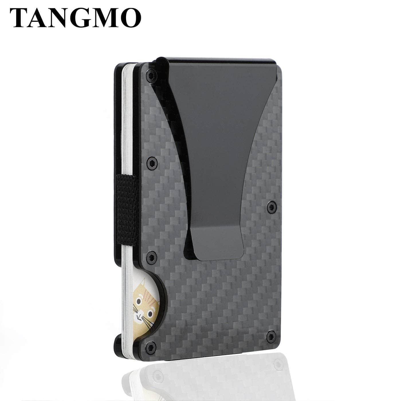 Carbon Fiber Card Holder Mini Slim Wallet RFID Magic Wallet