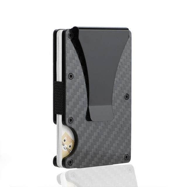 Carbon Fiber Card Holder Mini Slim Wallet RFID Magic Wallet